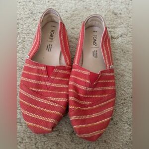 Coral stripe Tom’s - 8.5